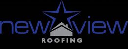 Logo of New View Roofing with a star over a house silhouette.