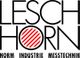 Text: LESCH HORN, darunter Norm Industrie Messtechnik, roter Kreis mit Streifen.