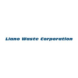 Llano Waste Corporation logo in blue text on a white background.