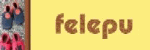 Alt-Text: "Gelber Hintergrund mit dem Text 'felepu' und roten und blauen Schuhen links im Bild."