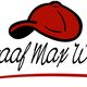 Logo met rode pet en tekst "Fotograaf Max Werkman" met rode streep eronder.