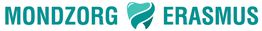 Logo van Mondzorg Erasmus met tand-icoon, in blauwe tint.