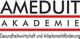Logo der AMEDUIT Akademie, mit Fokus auf Gesundheitswirtschaft und Arbeitsmarktförderung.