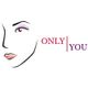 Illustration eines halben Gesichts und der Text „ONLY YOU“ in verschiedenen Farben.