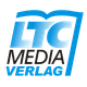 Logo: LTC Media Verlag, blaues Buchsymbol über dem Text.