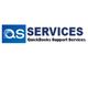 Logo with "QS Services: QuickBooks Support Services" text and a blue graphic design element.
