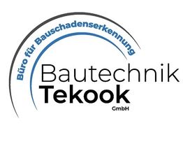 Logo der Bautechnik Tekook GmbH, Büro für Bauschadenerkennung, mit Halbkreismotiv.