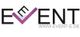Logo mit Wort "EVENT", violettes Häkchen als V, Webseite: www.event-e.de.