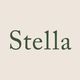 The word "Stella" in dark green text on a light beige background.