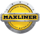 Maxliner logo with "Durable Products, Quality Materials" on a circular, metallic yellow background.