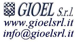 Logo GIOEL S.r.l. con sito web "www.gioelsrl.it" e email "info@gioelsrl.it".