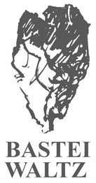 Logo mit stilisiertem Felsen und dem Text "Bastei Waltz" darunter.