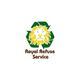 Lion logo with a recycling symbol and text: "Royal Refuse Service" below.