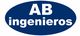 Logo azul con texto "AB ingenieros" en blanco.