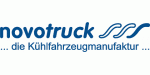 Logo von Novotruck mit dem Slogan: "... die Kühlfahrzeugmanufaktur ...".