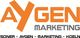 Logo mit Text: "AYGEN MARKETING" und "SONER - AYGEN - MARKETING - KOELN".
