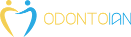 Logo con due figure che formano un dente, accanto a testo "ODONTOIAN".