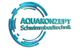 Aquakonzept-Logo mit blauem, kreisförmigem Design und Text "Schwimmbadtechnik".