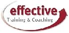 Logo mit dem Schriftzug "effective Training & Coaching" und einem roten Pfeil nach oben.