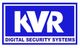 Blue logo with "KVR Digital Security Systems" in bold white letters.