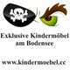 Logo mit Piraten-Augenklappe, Text: "Exklusive Kindermöbel am Bodensee", Website-Link.