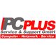 Logo der PCPLUS Service & Support GmbH, Text: "Computer - Netzwerk - Service".
