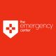Red logo for "The Emergency Center" with a shield and cross symbol.