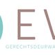 Logo van EVA met een weegschaal in een cirkel, tekst "Gerechtsdeurwaarders & Incasso".