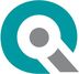 Ein blau-graues kreisförmiges Logo mit einem stilisierten Buchstaben "Q" in der Mitte.