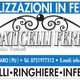 Cartello pubblicitario di Fraticelli Ferro: cancelli, ringhiere e inferriate. Contatti e-mail e telefono.