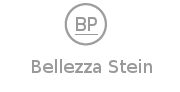 Logo mit den Buchstaben "BP" im Kreis und dem Text "Bellezza Stein" darunter.