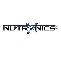 Nutronics Labs logo with stylized text and blue molecular graphic.