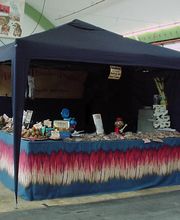 Birgits-Hundepralinen Verkaufsstand