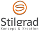 Logo von Stilgrad: Konzept & Kreation mit einem orange umrandeten, stilisierten "S".