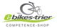 Logo von ebikes-trier, zeigt ein stilisiertes Fahrrad und den Schriftzug "Competence-Shop".