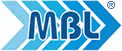 Logo mit blauen Pfeilen und dem Text "MBL" in der Mitte.