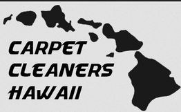 Map of Hawaii with "Carpet Cleaners Hawaii" text in bold letters.