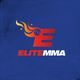 "Elite MMA logo with stylized flaming 'E' on a blue background."