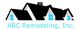 Logo of ABC Remodeling, Inc. featuring stylized black rooftops and blue windows.