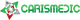 Logo of "CARISMEDIC" with green text and a triangle made from green, red, and silver arrows.