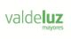 Logo verde de "Valdeluz mayores" en fondo blanco.