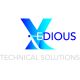 Logo of Xedious Technical Solutions with blue stylized "X" and text below.
