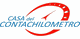 Logo con testo "Casa del Contachilometro" e immagine stilizzata di un tachimetro rosso.