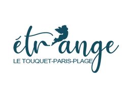 Texte "étrange" avec ange et inscription "Le Touquet-Paris-Plage".