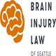 Orange brain logo with text: "Brain Injury Law of Seattle."