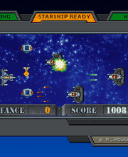 InGame Screen des Flashgames Starship Operation Dark Matter