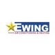 Ewing Air Conditioning & Heating logo with a gold star and blue text.