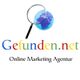 Logo einer Online-Marketing-Agentur mit Lupe vor einem Globus und Schriftzug "Gefunden.net".