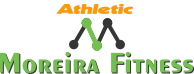 Logotipo da Moreira Fitness com o texto "Athletic" em laranja e "Moreira Fitness" em verde.