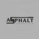 Logo with the text "Asphalt Industries" featuring a stylized road design.